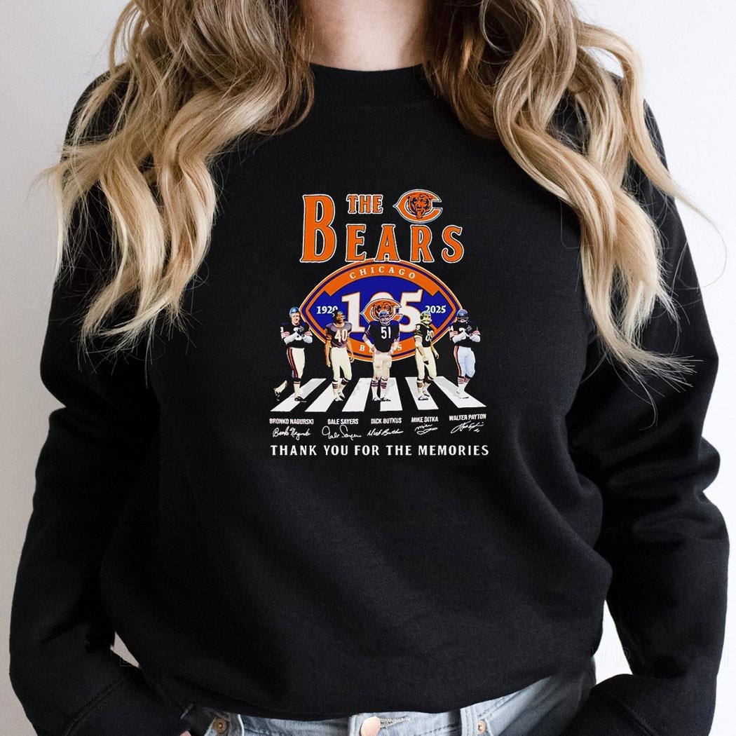 The Chicago Bears 1920 2025 Abbey Road Thank You For The Memories Shirt