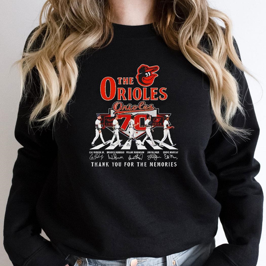 The Orioles Thank You For The Memories Abbey Road Signatures Shirt Hoodie