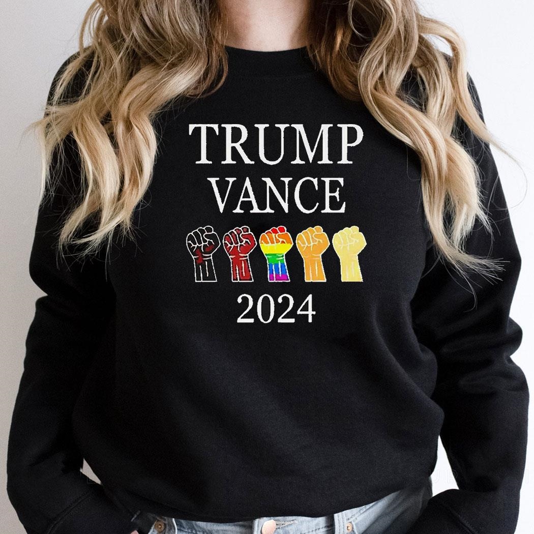 Trump Vance 2024 President Trump Lgbt Hand Shirt Hoodie