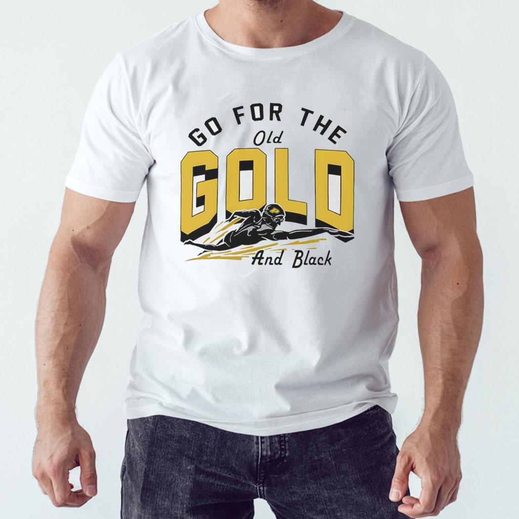 Go For The Old Gold And Black Swim Shirt