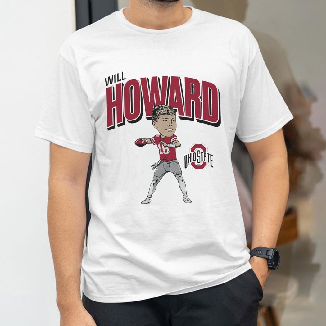 Will Howard Ohio State Buckeyes Caricature 2024 Shirt