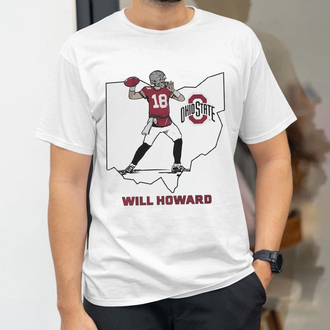 Will Howard Ohio State Buckeyes State Star 2024 Shirt