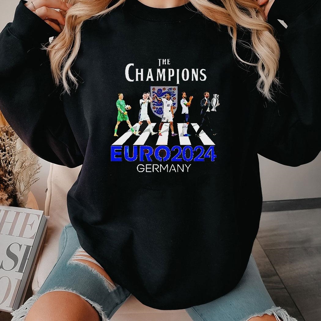 The Champions England Team Uefa Euro 2024 Germany Abbey Road Shirt