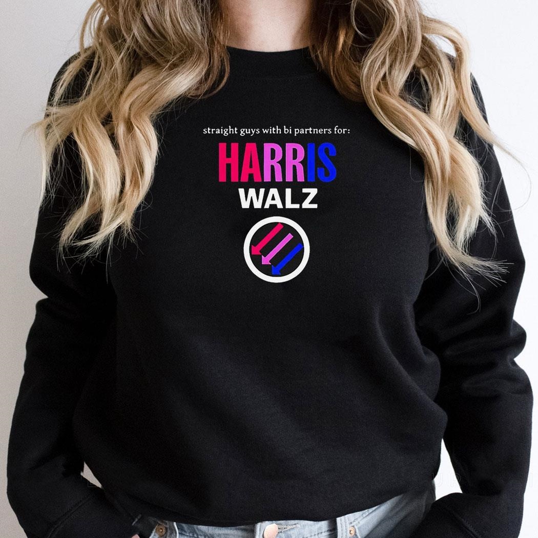 3hl0fzf6 Straight Guys With Bi Partners For Harris Walz 2024 Shirt