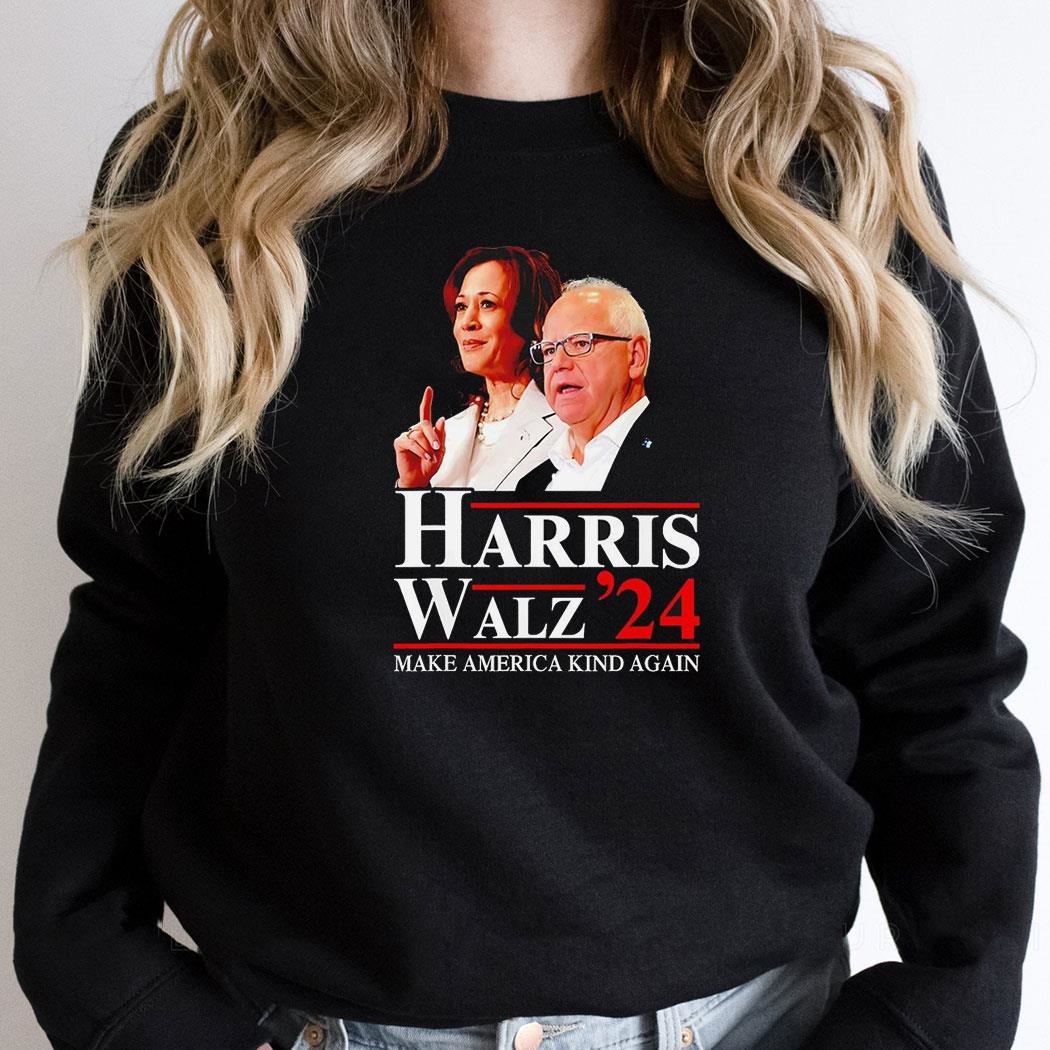 Harris Walz 2024 Make America Kind Again Portraishirt