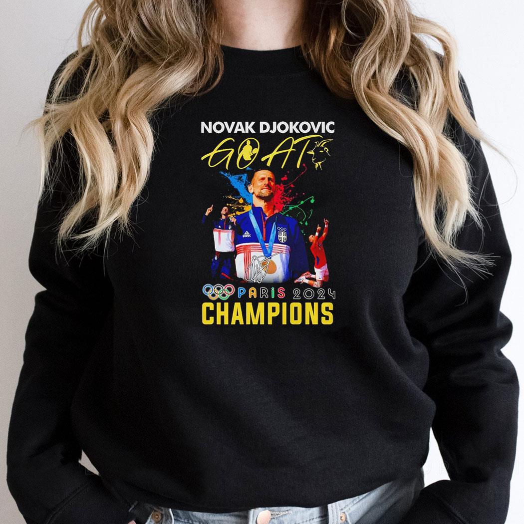 Novak Djokovic Olympic Paris 2024 Champions Shirt