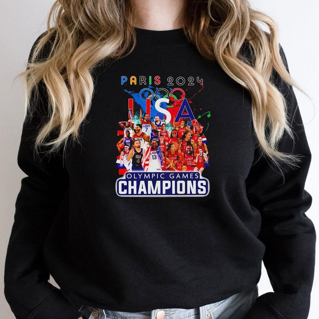 Paris 2024 Olympic Games Champions Usa Best Nation Shirt