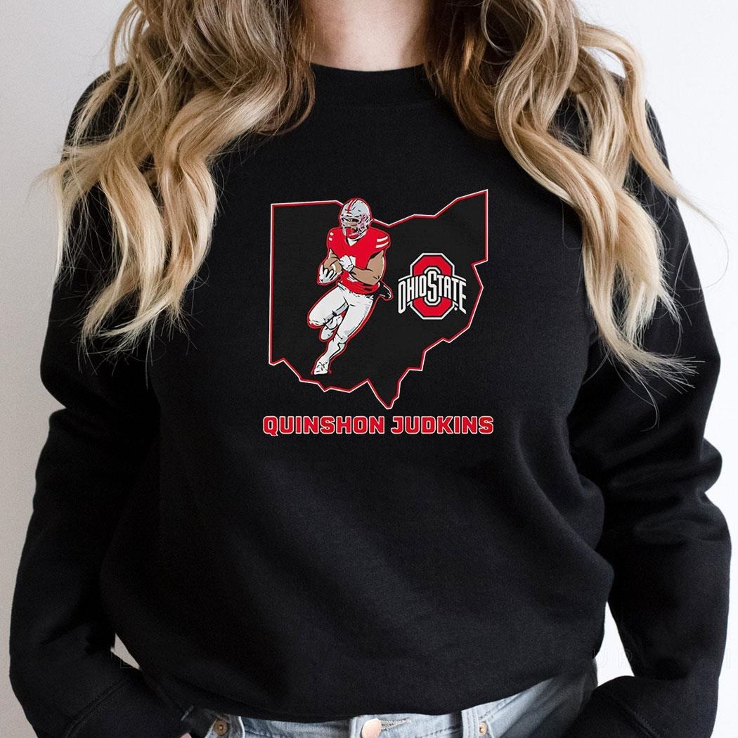 Quinshon Judkins Ohio State Buckeyes Football Cartoon Shirt