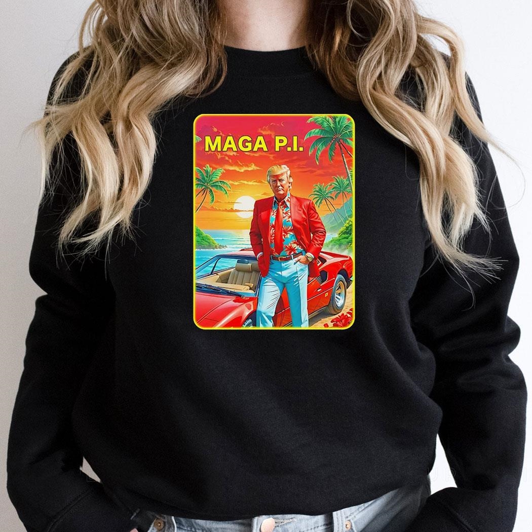 Trump Maga Pi Style Magnum Pi Shirt