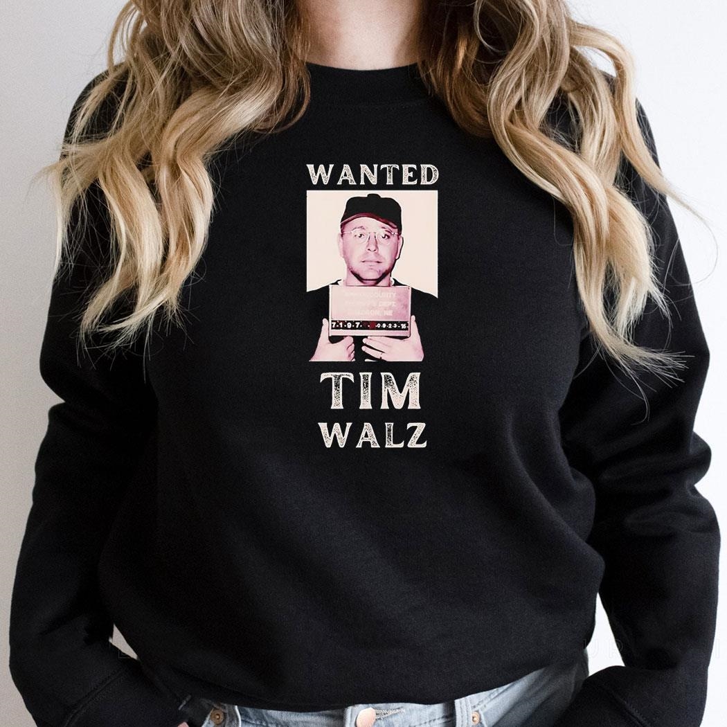 Wanted Tim Walz Mugshot Shirt