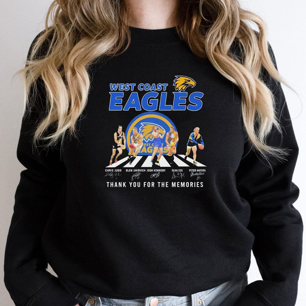 West Coast Eagles Afl Thank You For The Memories Shirt