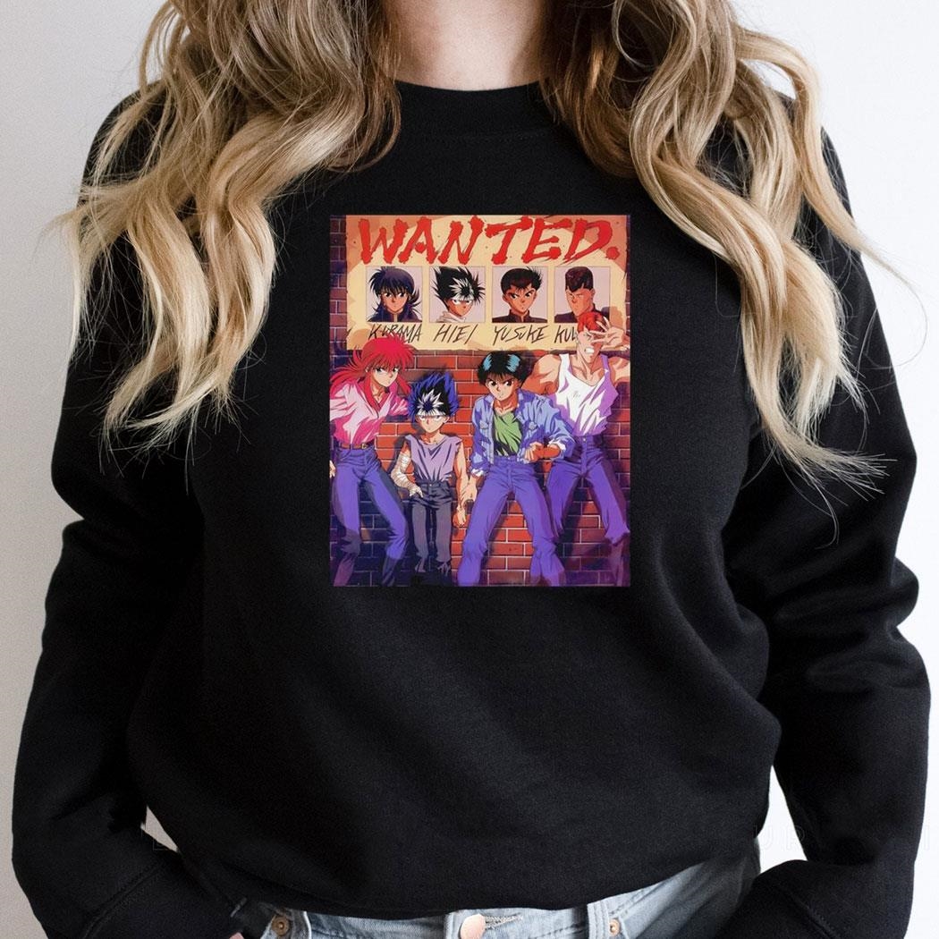 Yu Yu Hakusho Wanted 1992 Shirt