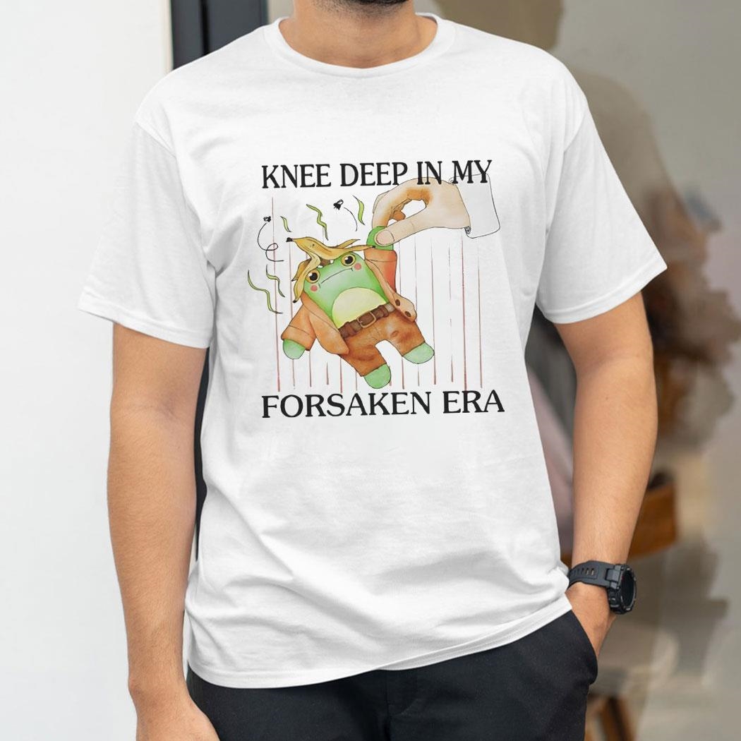 Frog Knee Deep In My Forsaken Era Tee Shirt