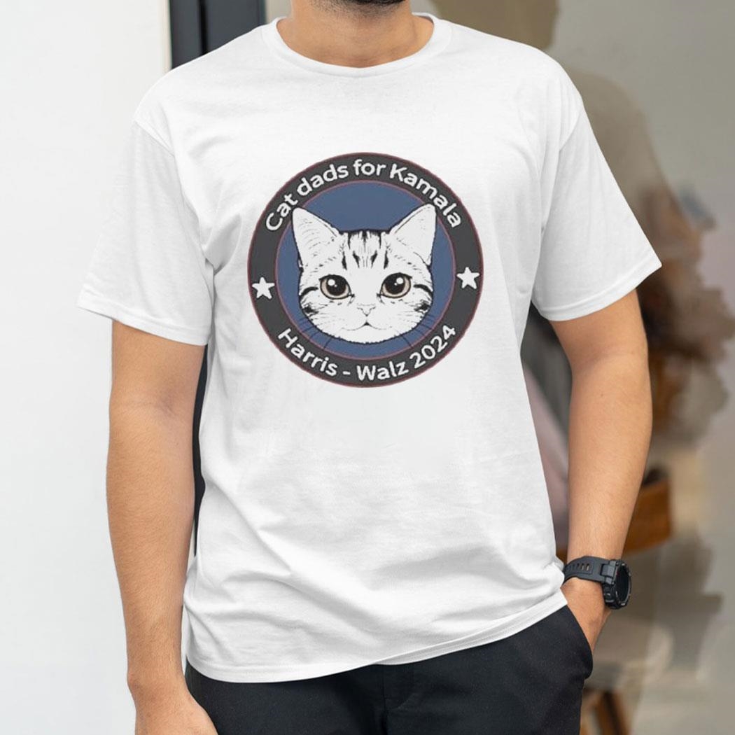 Harris Walz 2024 Cat Dads For Kamala Shirt