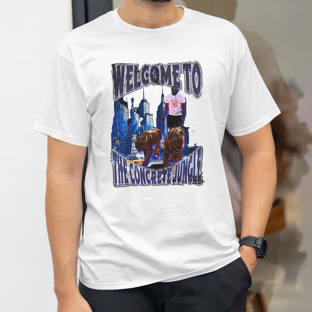 New York Knicks Precious Achiuwa Walking The Lions Welcome To The Concrete Jungle Shirt