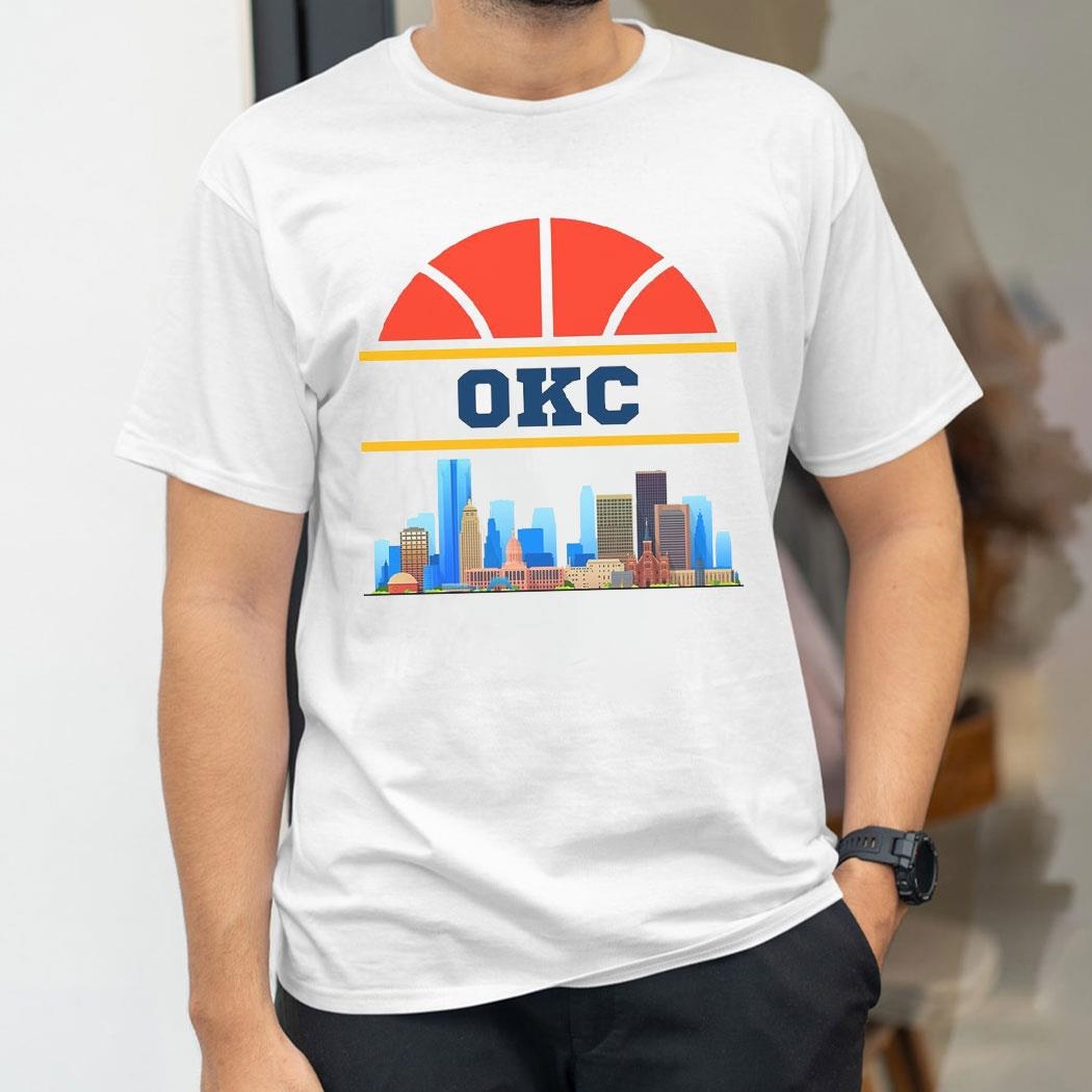 Oklahoma City Thunder Basketball Okc Skyline City Shirt