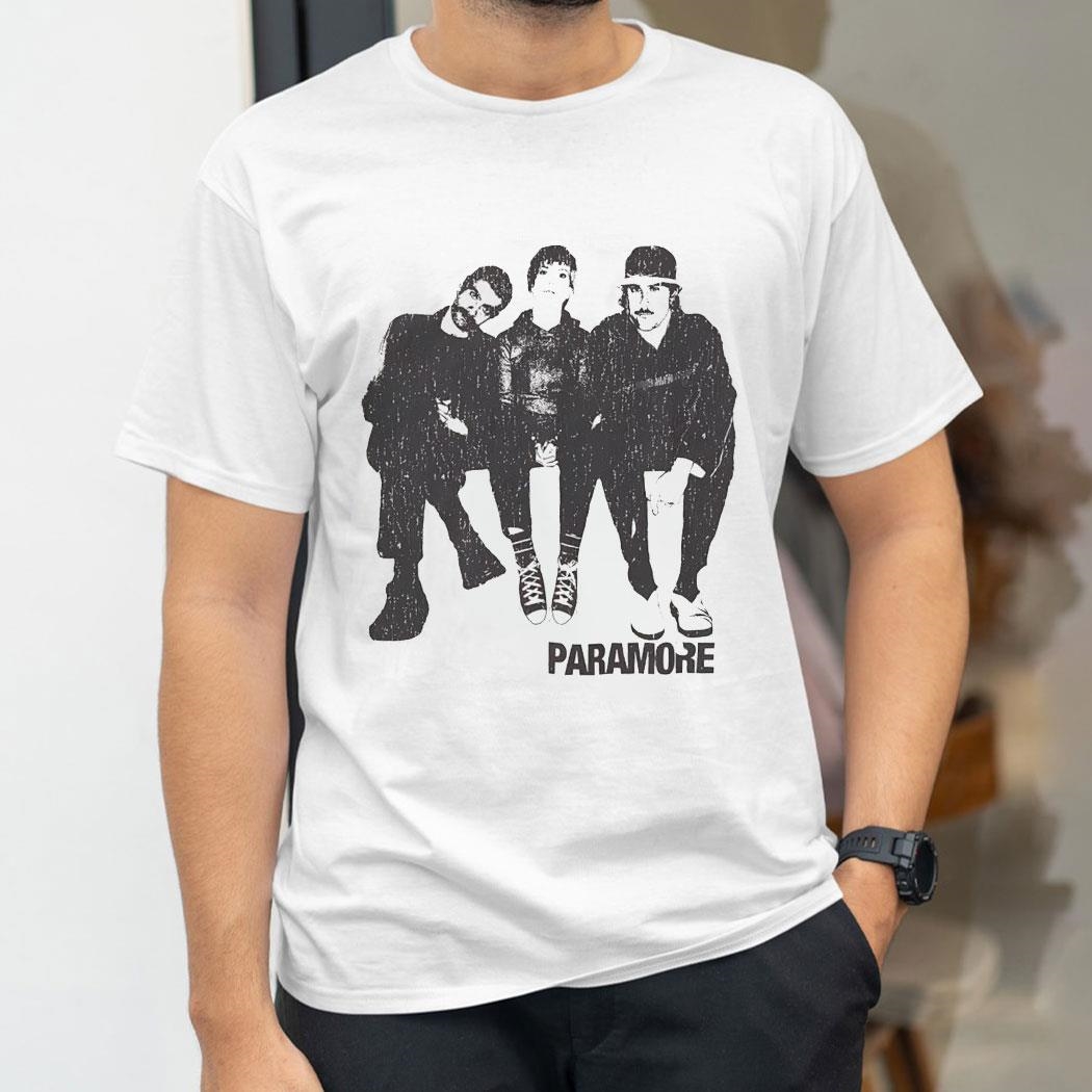 Paramore Group Photo Boyfriend Fit Girls Shirt