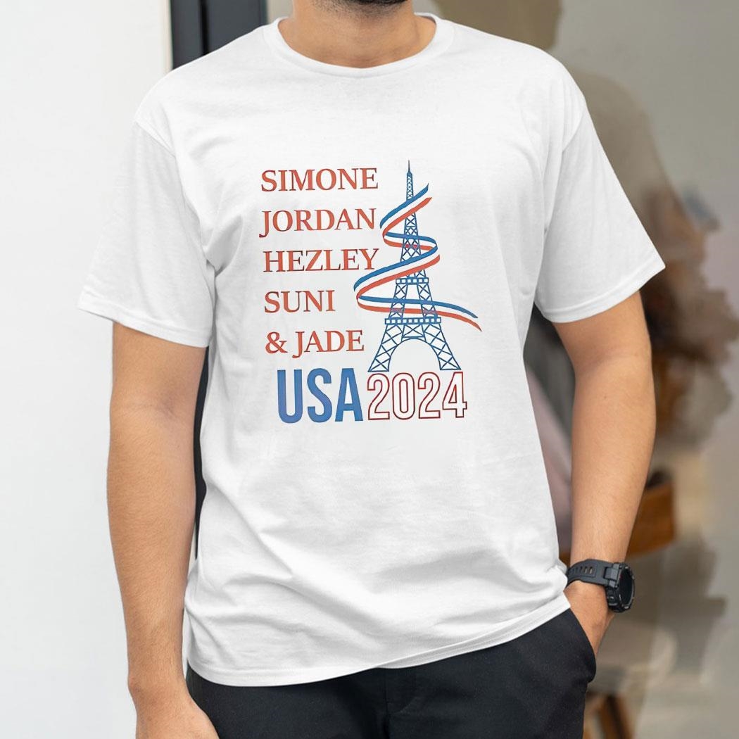 Paris Olympic Simone Jordan Hezley Suni Jade Usa 2024 Shirt