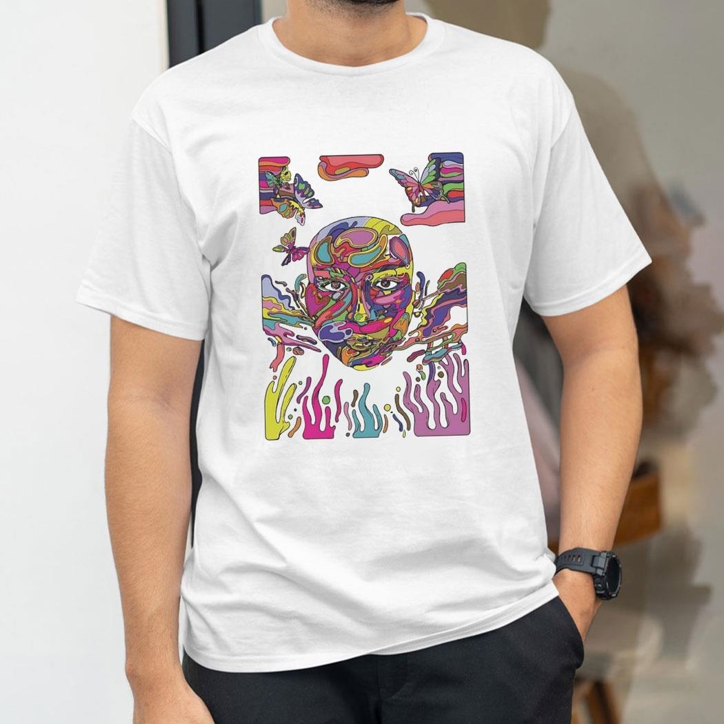 Psychedelic Non Binary Face Shirt