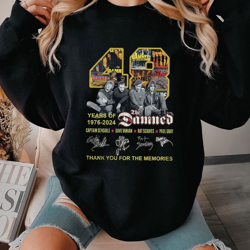 48 Years Of 1976 2024 The Damned Shirt