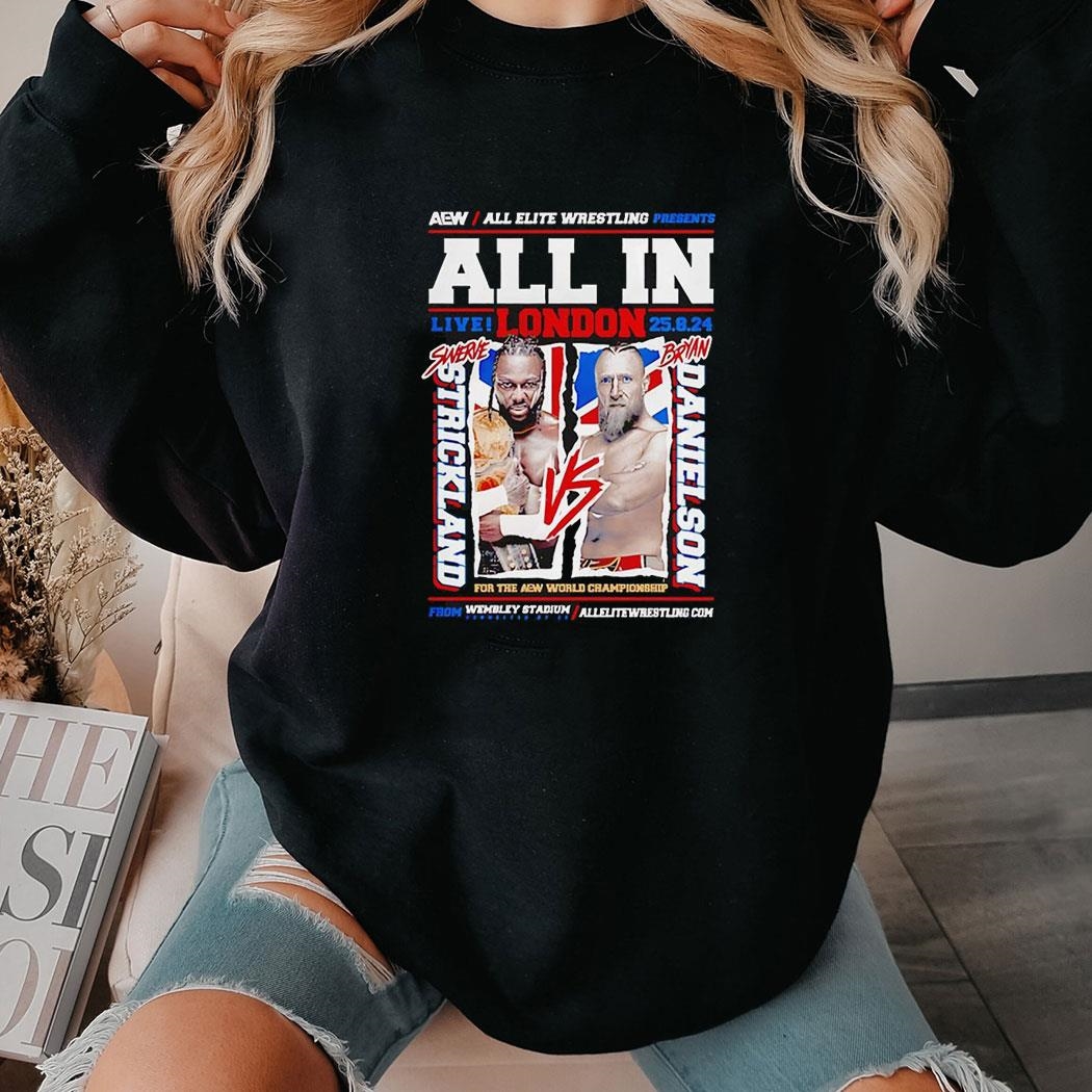 Aew All Elite Wrestling Presents All In Live London 2024 Matchup Mjf Vs Will Ospreay Shirt