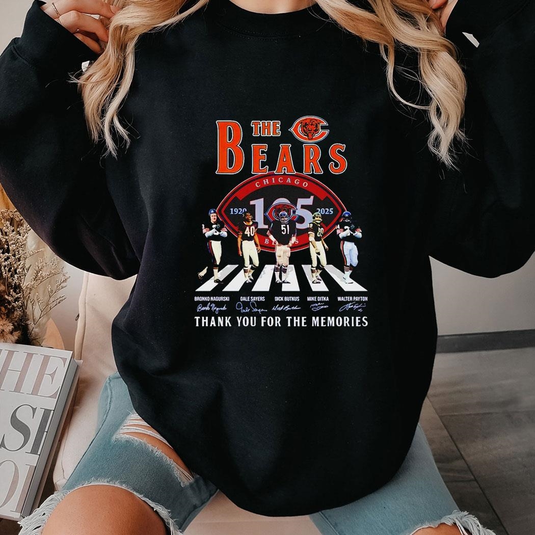 The Chicago Bears Soccer Team Nfl Thank You For The Memories Shirt