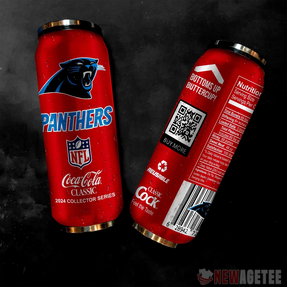 Nfl Carolina Panthers Coca Cola Soda Can Tumbler