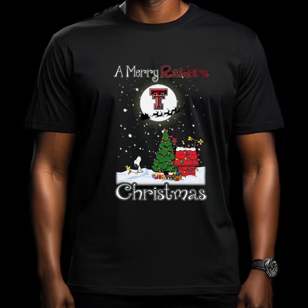 Texas Tech Red Raiders Snoopy Merry Christmas Shirt