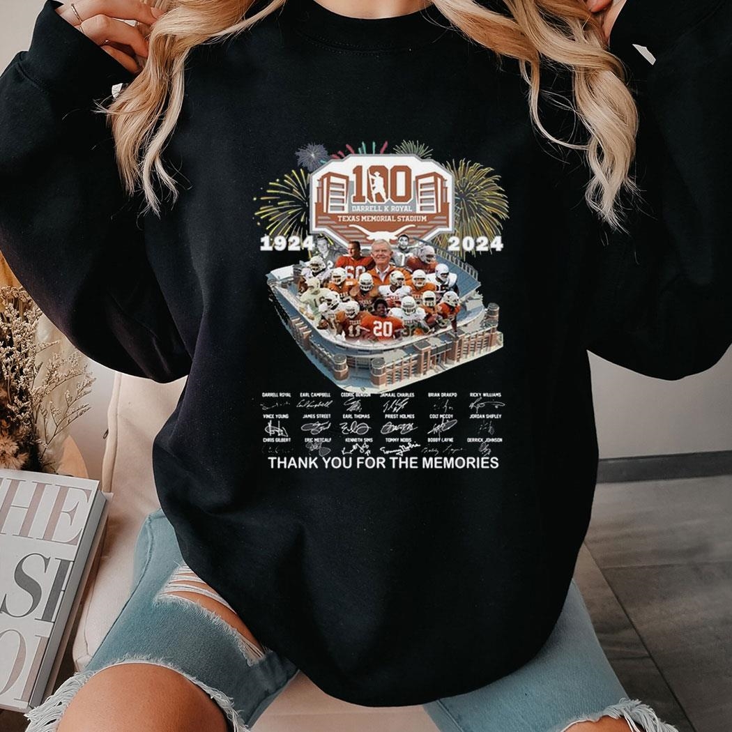 Texas Longhorns 1924-2024 100 Years Of The Memories Shirt