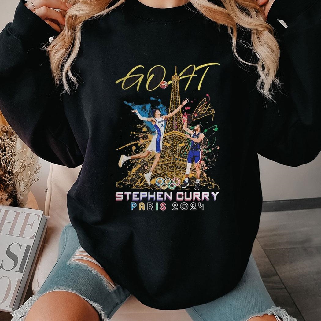 Usa Basketball Player Stephen Curry 2024 The Goat Olympic Shirt