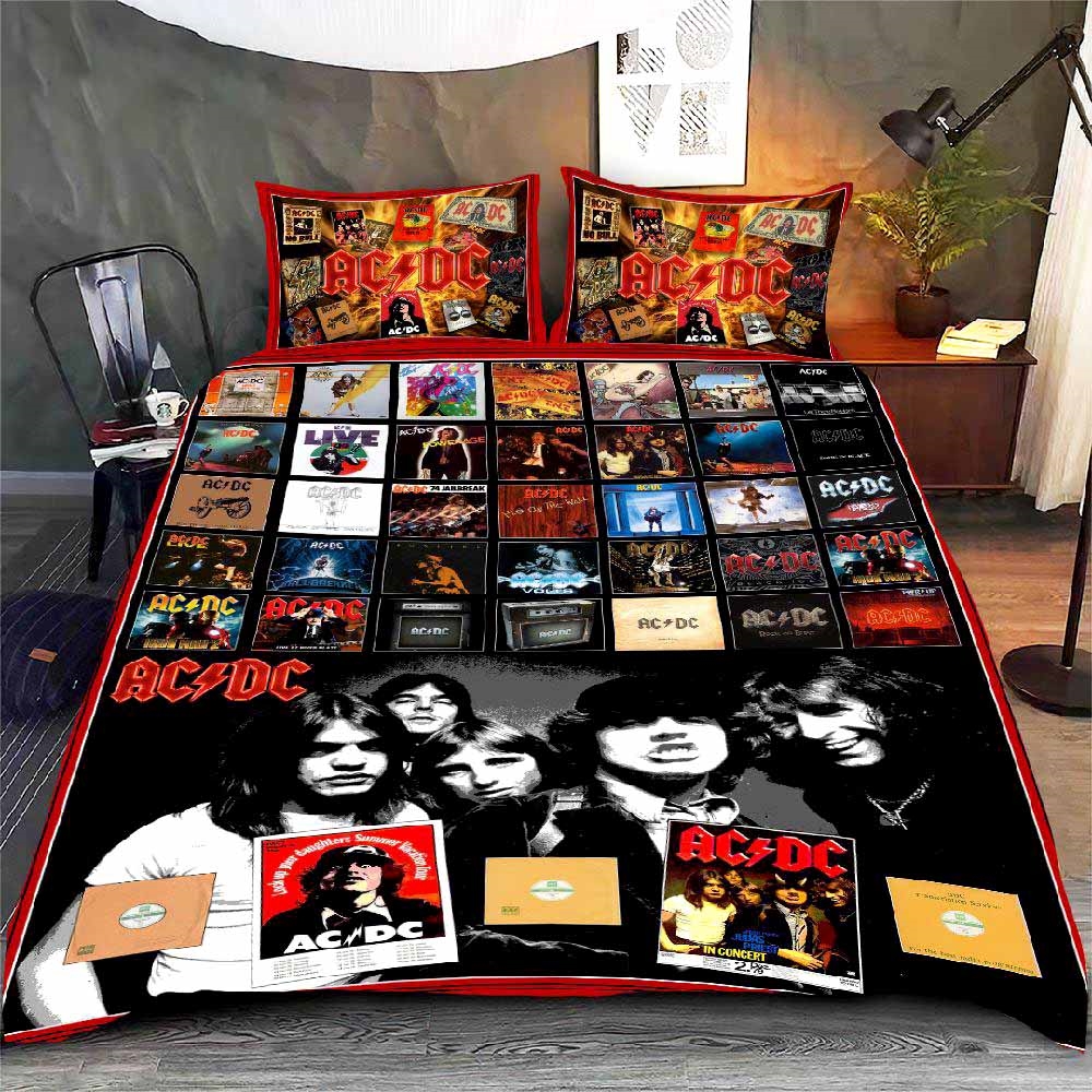 Acdc Duvet Cover And Pillow Case Bedding Set