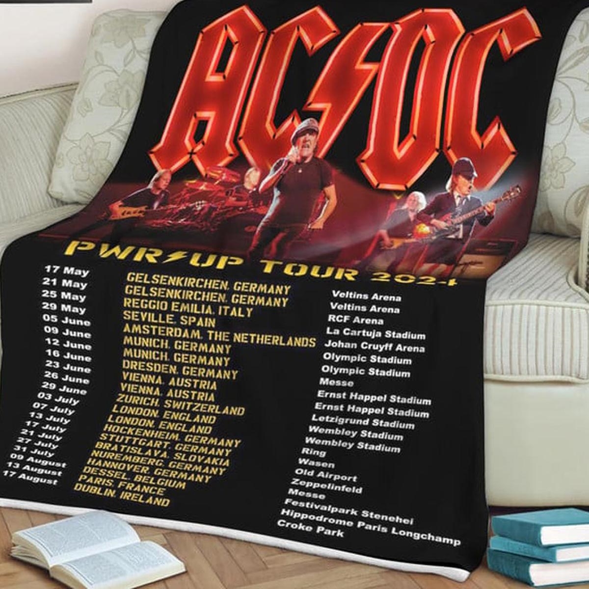 Aerosmith 1970-2024 Thank You For All Amazing Music Memories Quilt Fleece Blanket