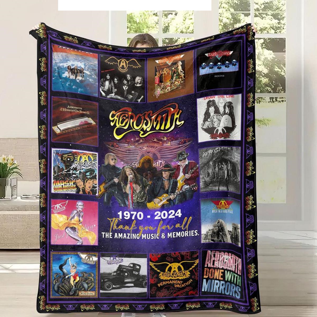 Acdc Pwr Up World Tour 2024 Schedule List Quilt Fleece Blanket