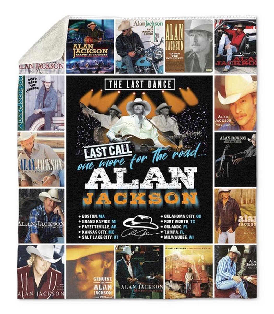 Alan Jackson Everybody Has An Addiction Mine Is Alan Jackson Quilt Fleece Blanket