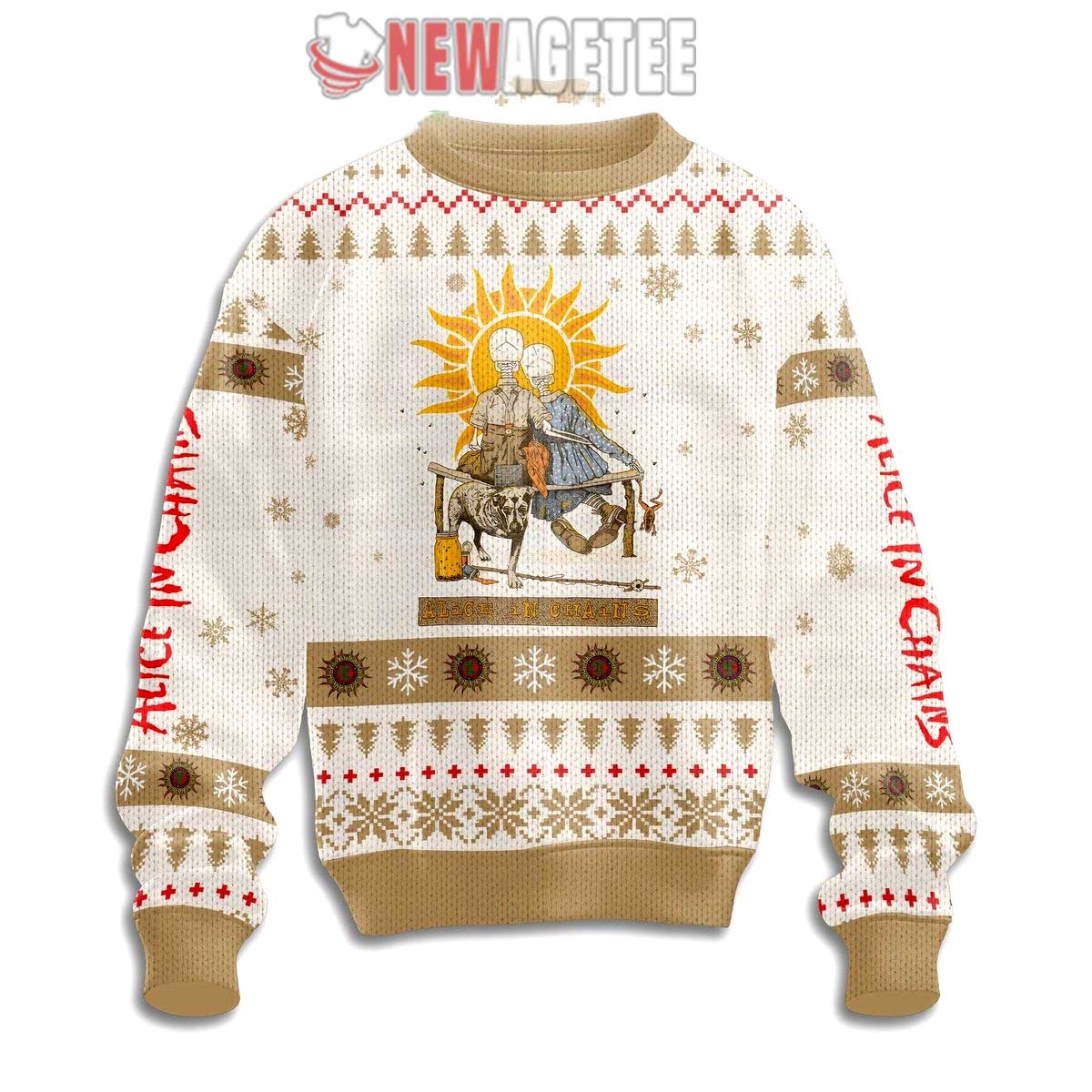 Alice In Chains Rock Band The Nona Tapes Ugly Christmas Sweater