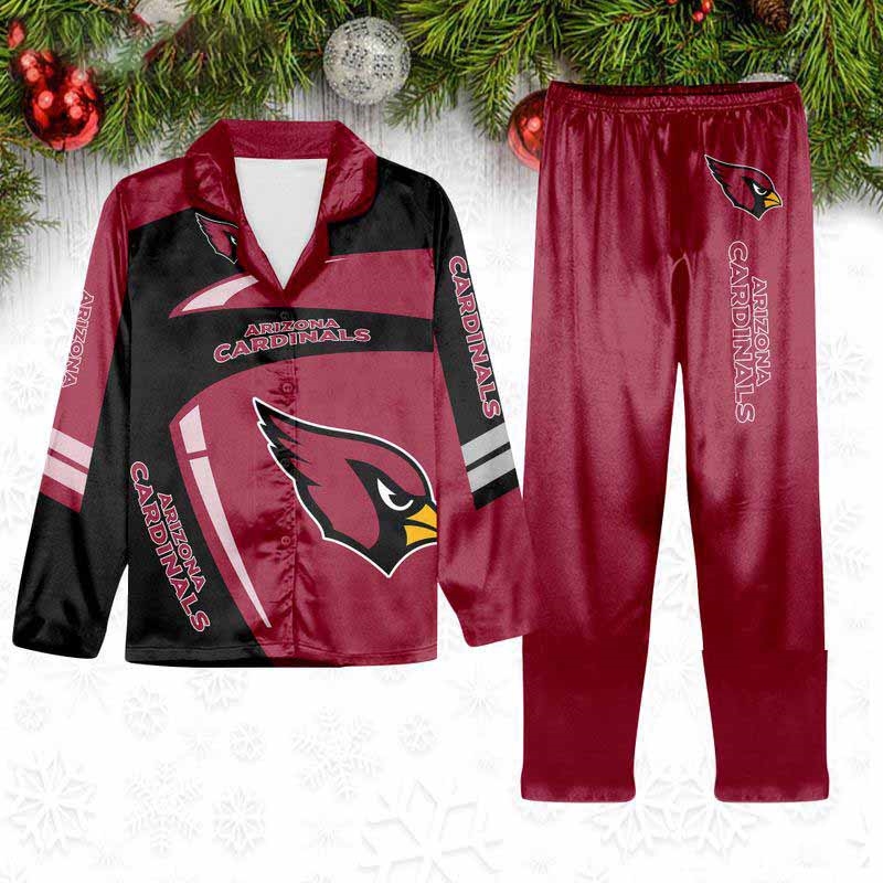 Arizona Cardinals Special Football Team Nfl Holiday Winter Satin Pajamas Set