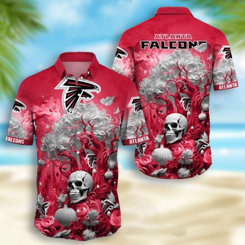 Arizona Cardinals Skull Pumpkin Halloween Hawaiian Shirt