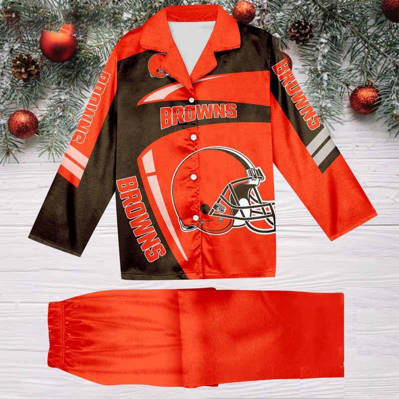 Cincinnati Bengals Special Football Team Nfl Holiday Winter Satin Pajamas Set