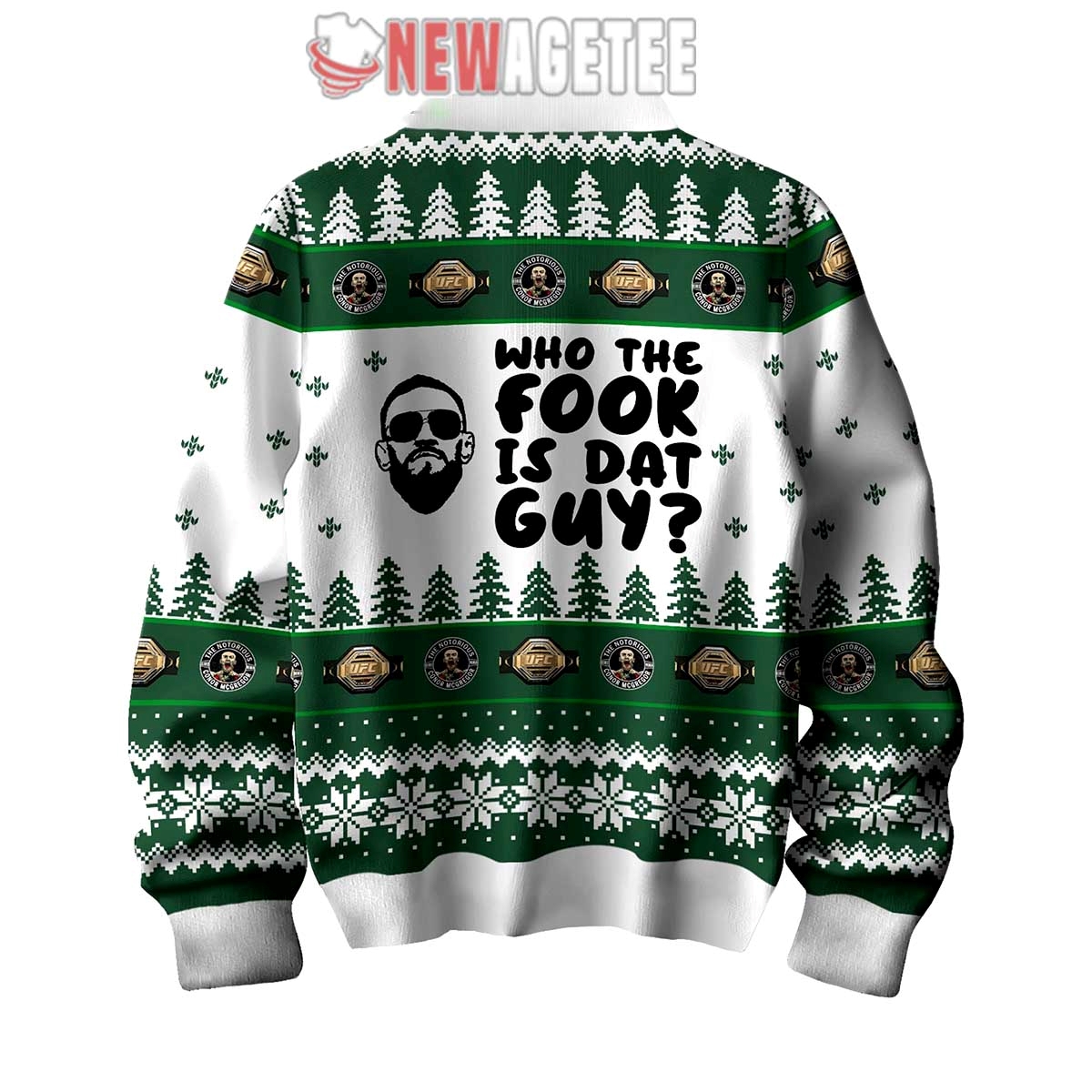 Conor Mcgregor The Notorious Ufc Merry Fookin Christmas To Absolutely Nobody Ugly Sweater