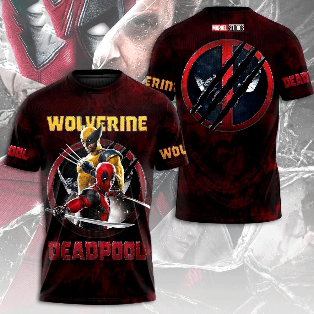 Deadpool And Wolverine Kill The Fox Universe Aop T-shirt