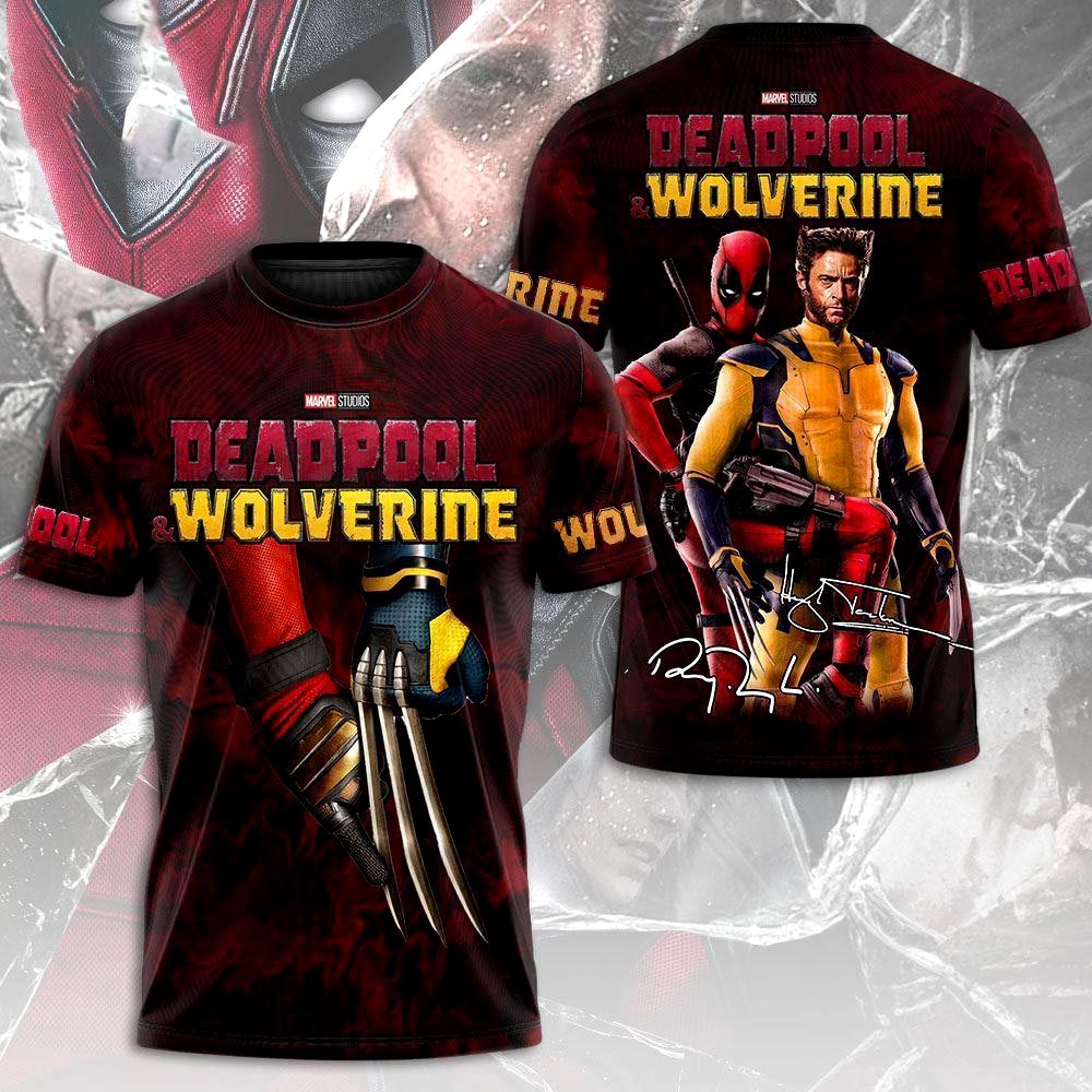 Deadpool Wolverine Spider Aop Shirt