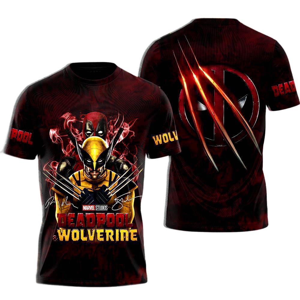 Deadpool X Wolverine Movie Apparel Shirt