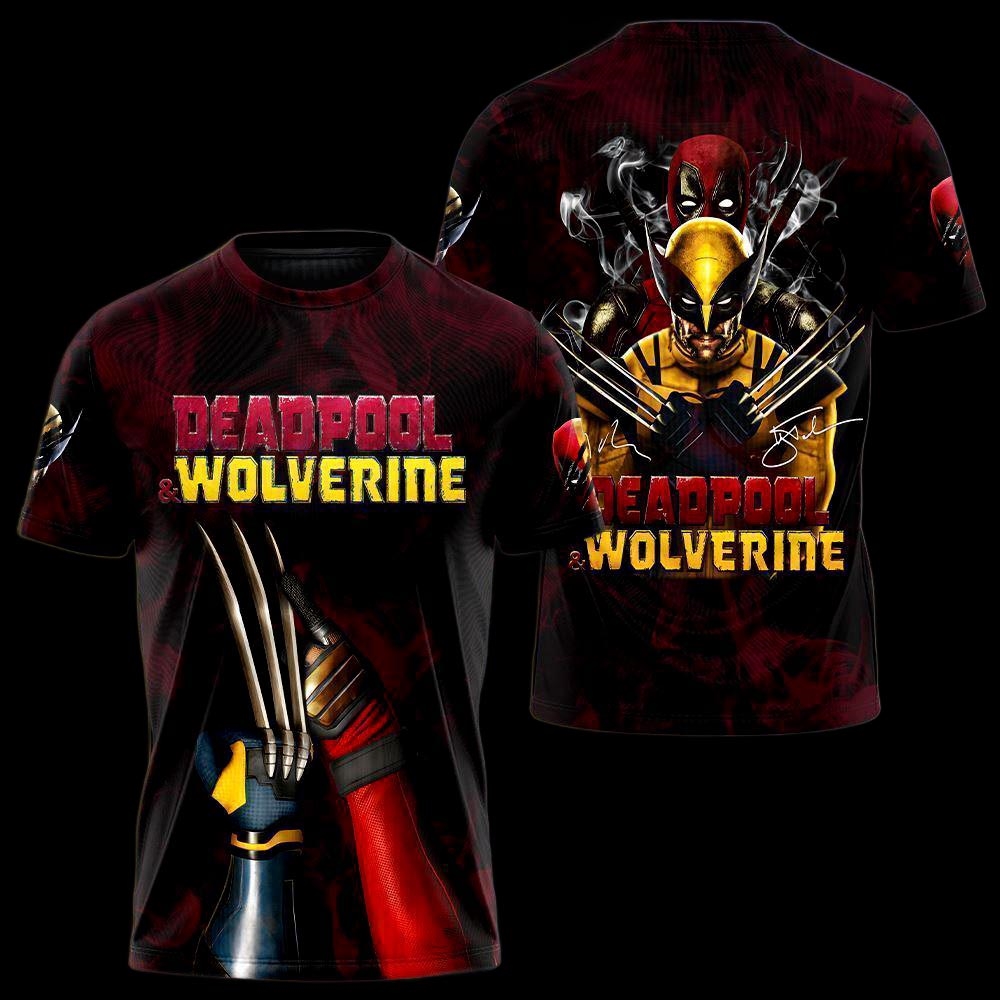 Deadpool X Wolverine New Deadpool 3 2024 Movie Scenel Shirt