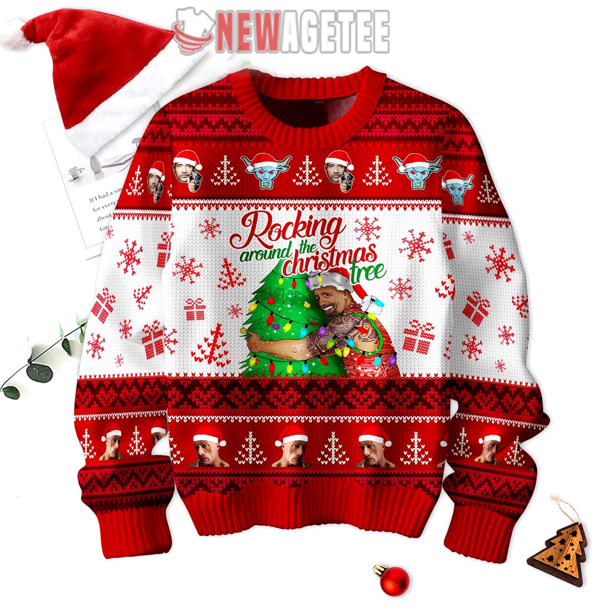 Dwayne Johnson The Rock Is All I Want For Christmas Ugly Sweater