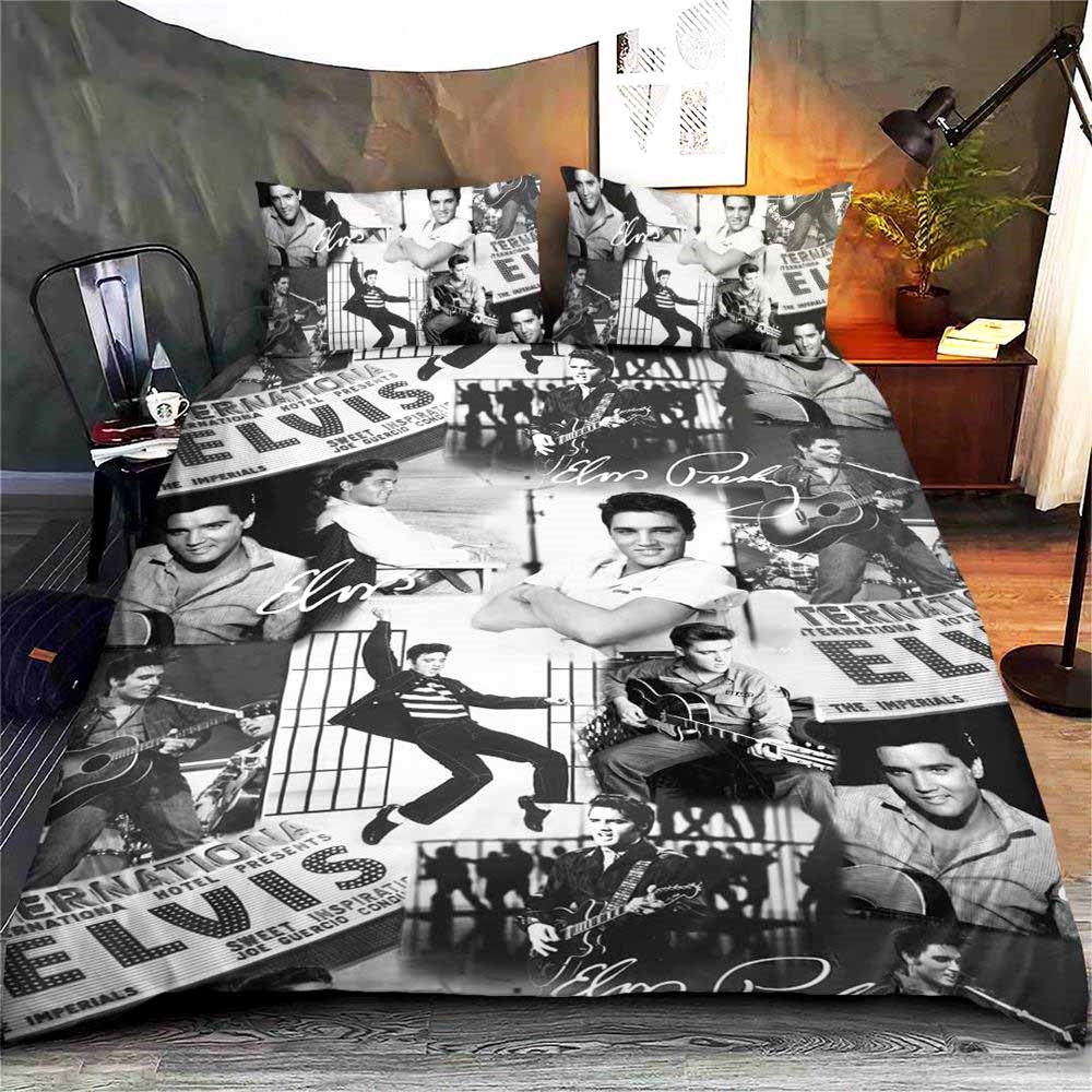 Elvis Presley Bedding Set Gift For Christmas