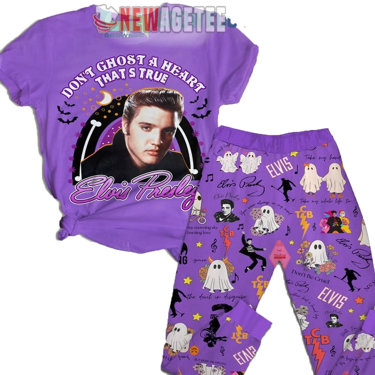 Elvis Presley Get In Loser Halloween Soft Fuzzy Pajamas Set