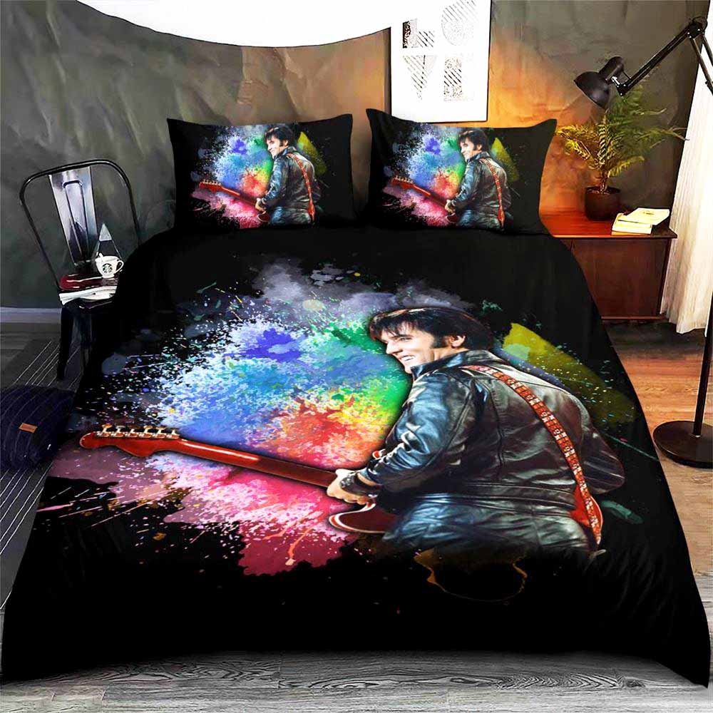 Elvis Presley Black Bedding Set