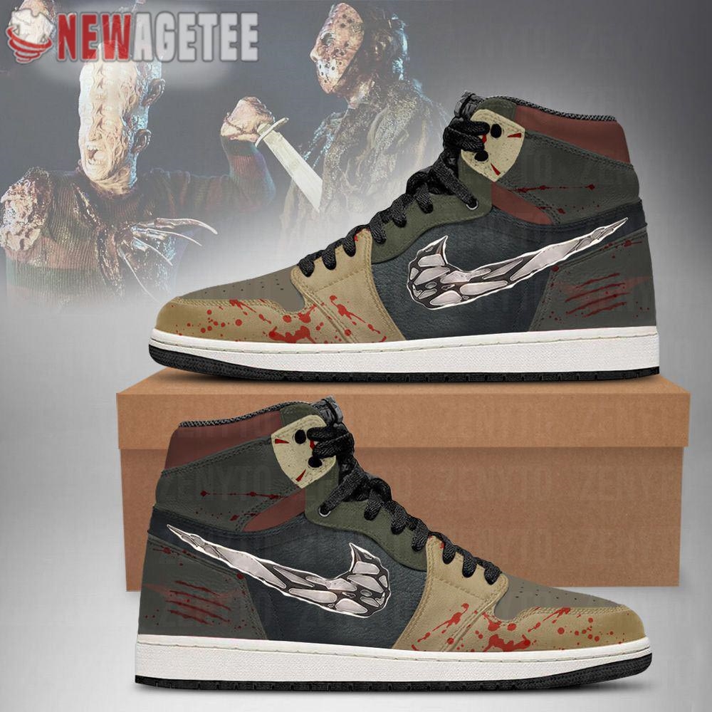 Freddy Krueger And Jason Voorhees Air Jordan 1 Sneaker