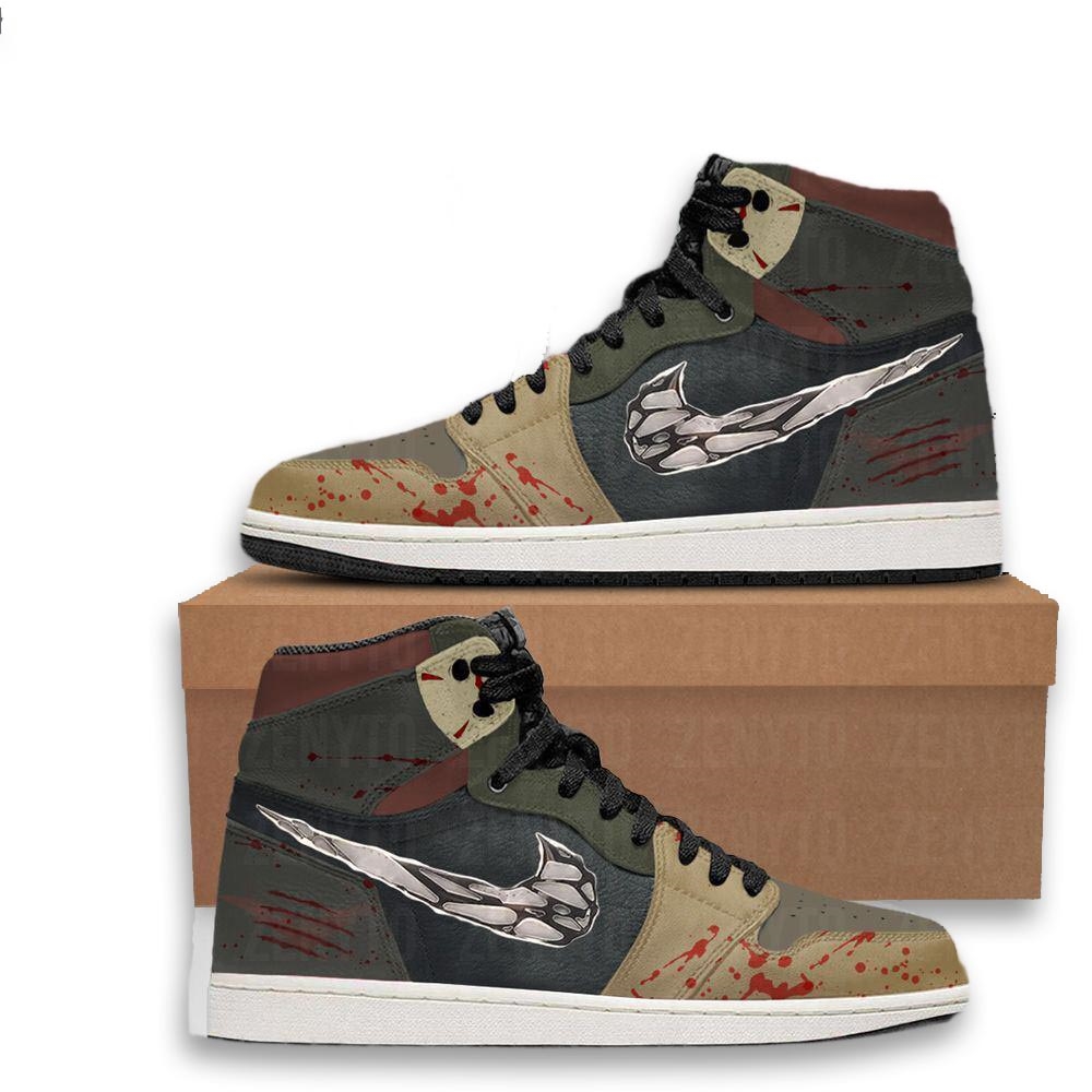 Freddy Krueger And Jason Voorhees Air Jordan 1 Sneaker