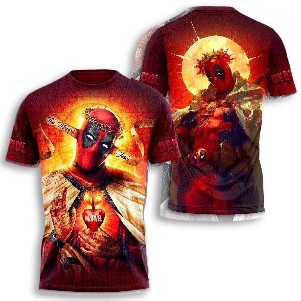 Funny Deadpool 3 Movie Tee Deadpool Aop Shirt